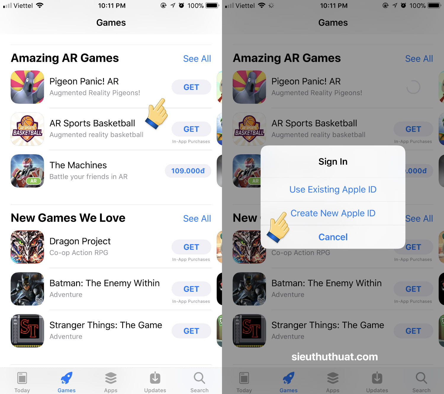 Hướng dẫn đăng ký tài khoản Apple ID trên iOS 11