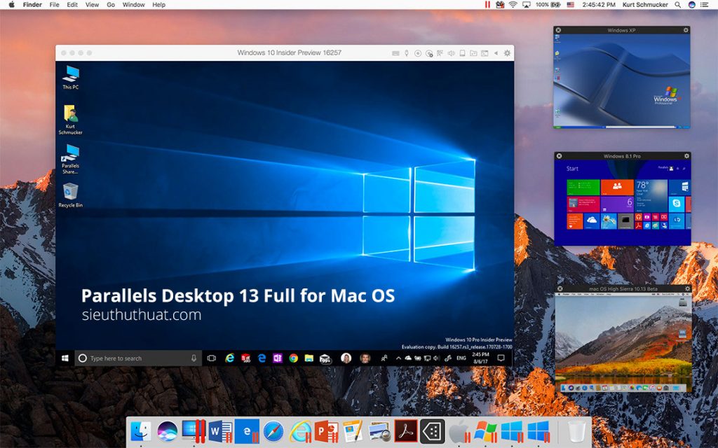 parallel mac os sierra on windows