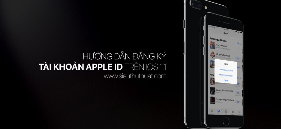 Hướng dẫn đăng ký tài khoản Apple ID trên iOS 11 không cần visa