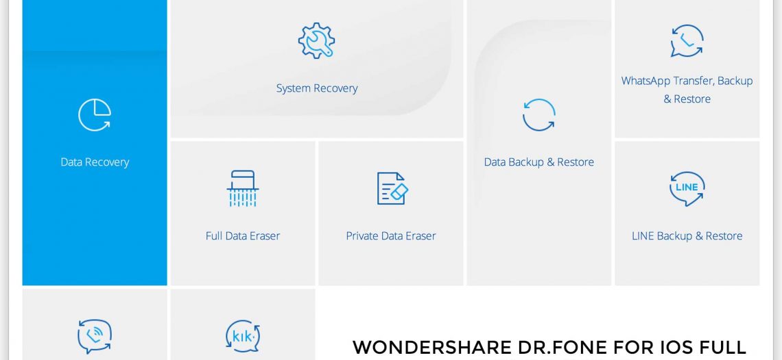 Wondershare Dr.Fone for iOS 8.6.1 – Khôi phục dữ liệu iOS
