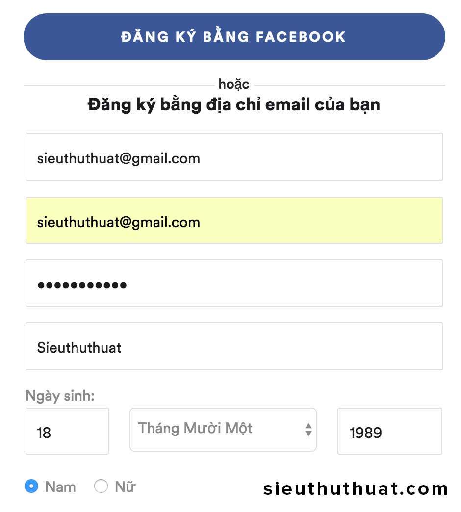 huong dan dang ky Spotify o viet nam 4