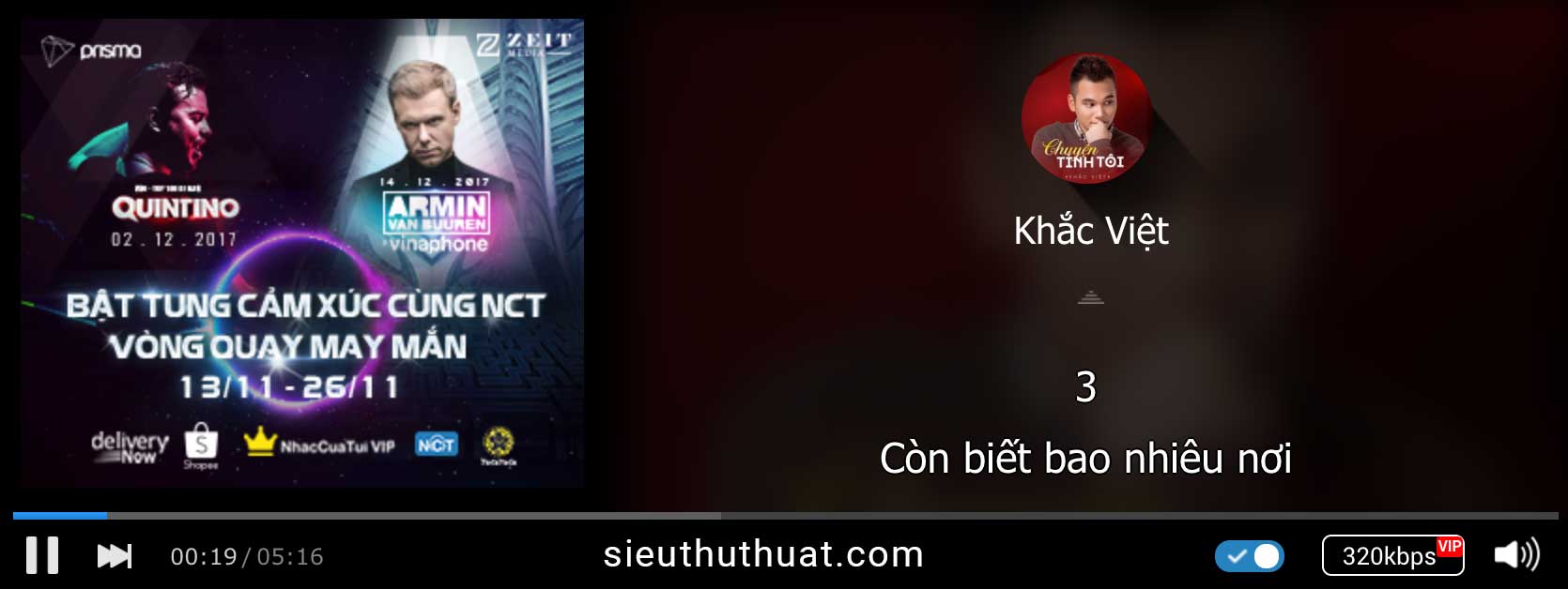 Chia sẻ tài khoản NhacCuaTui VIP gia hạn thường xuyên 7 tài khoản NhacCuaTui Vip miễn phí