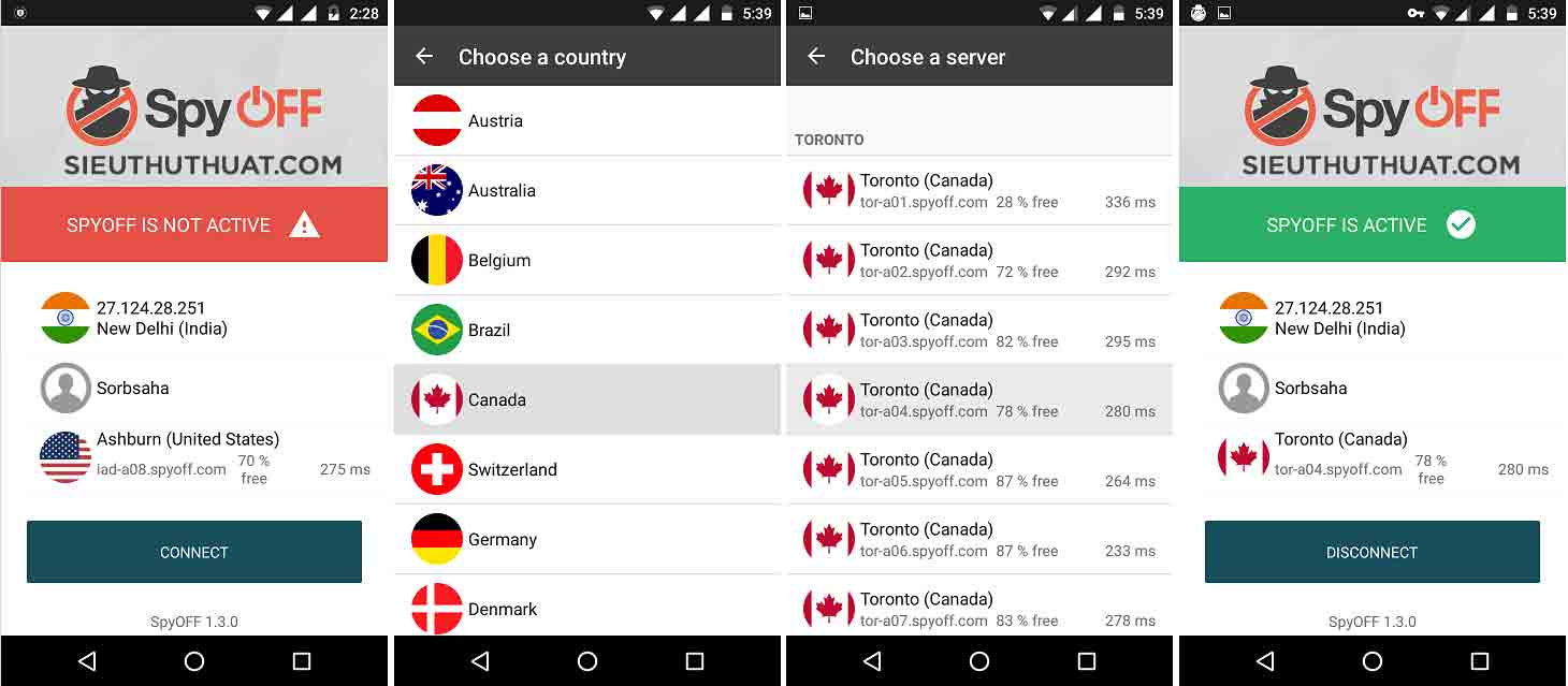 Account SpyOff VPN Premium