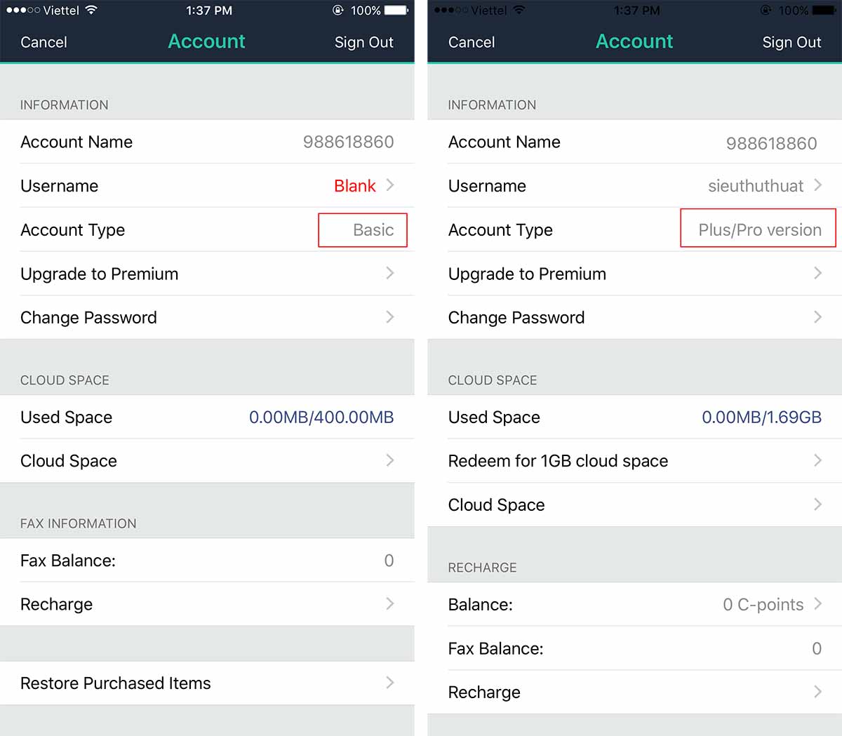 camscanner pro free account