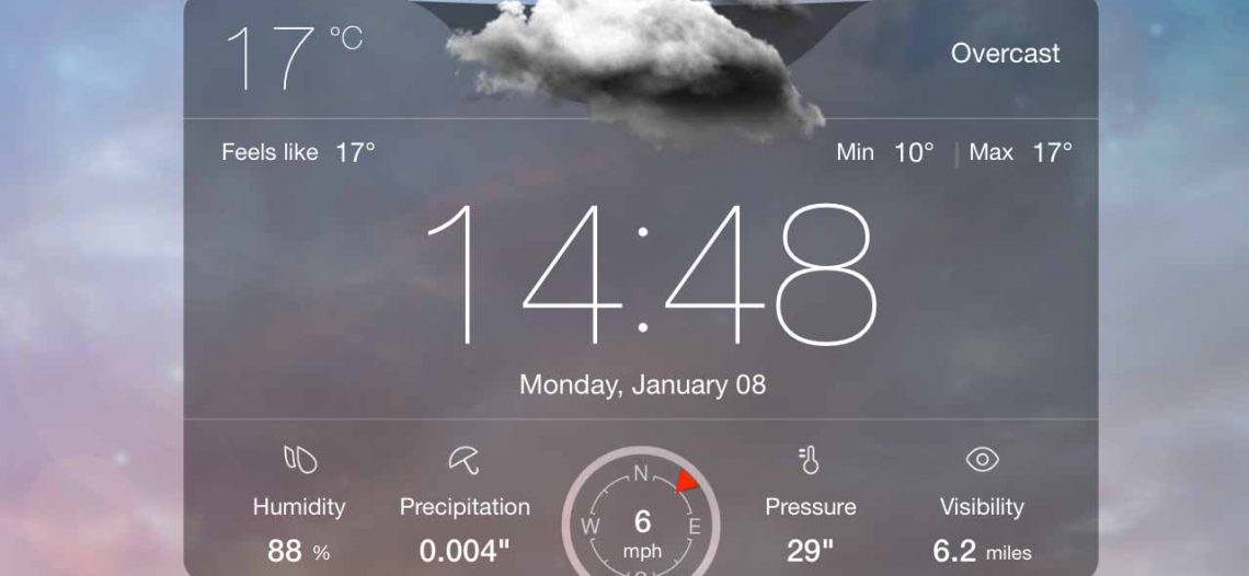 Weather Live 1.9 – Phần mềm xem thời tiết trên Mac