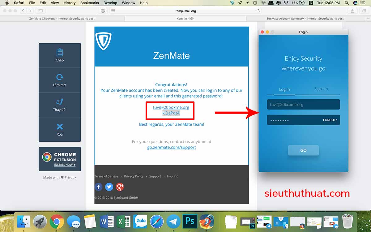 huong dan dang ky tai khoan zenmate vpn premium 4