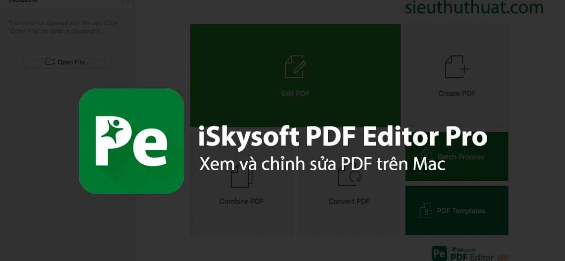 iSkysoft PDF Editor Pro 6.4.4 – Xem và chỉnh sửa PDF trên Mac