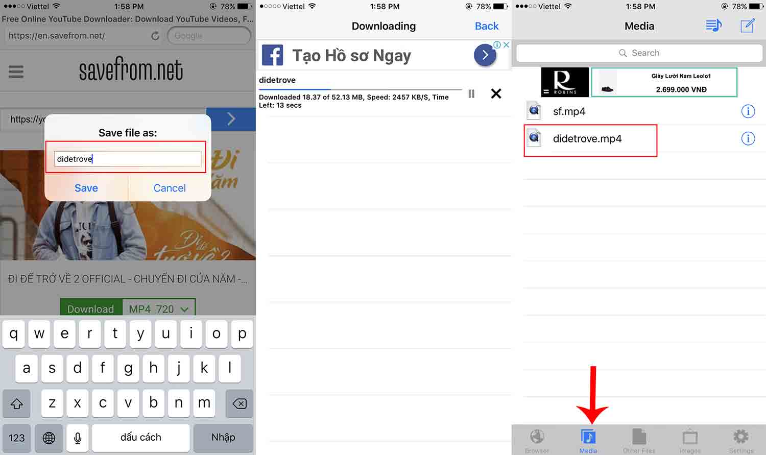 tai video youtube tren iphone 4