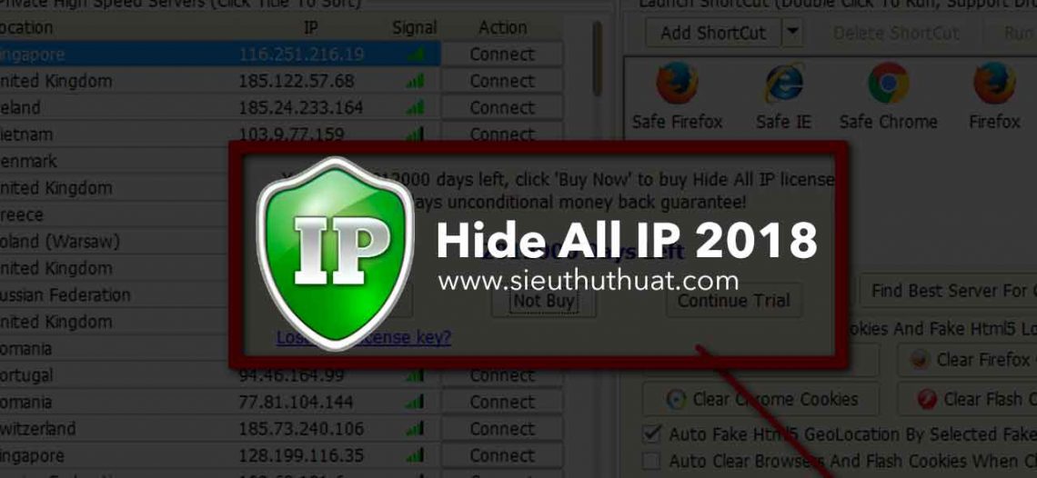 Hide All IP 2018.04.07 mới nhất – Phần mềm ẩn IP tốt nhất