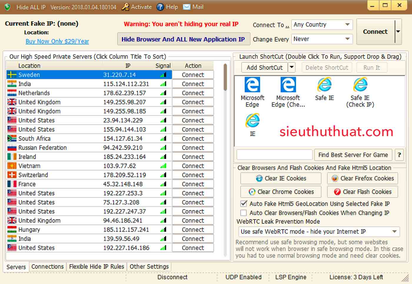 Hide All IP 2018