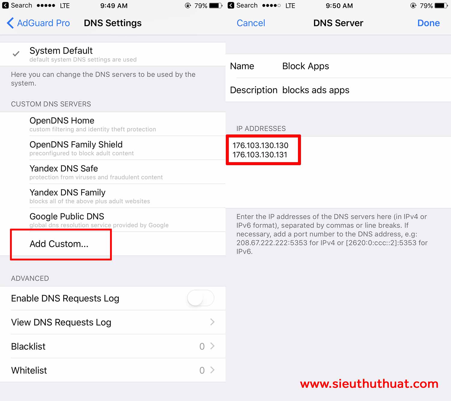 huong dan su dung AdGuard Pro chan quang cao tren apps