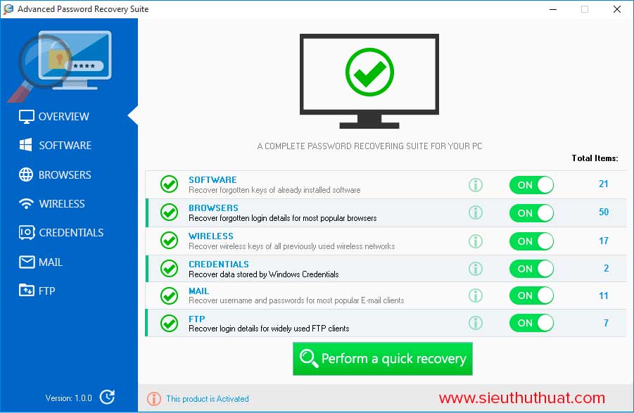 Advanced Password Recovery Suite