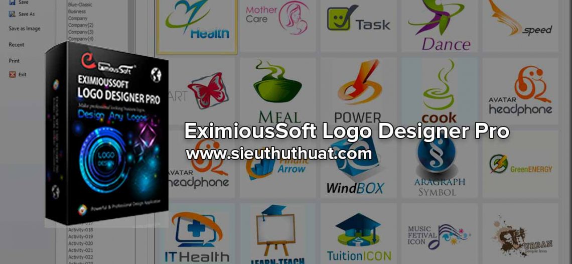 EximiousSoft Logo Designer Pro 3.03 – Phần mềm thiết kế Logo