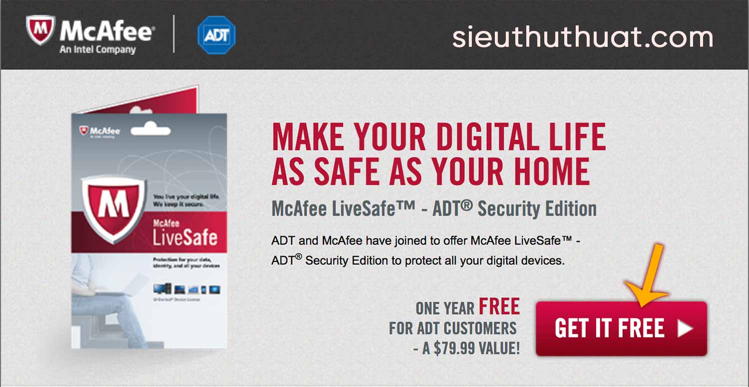 dang ky MacAfee ban quyen 1 nam