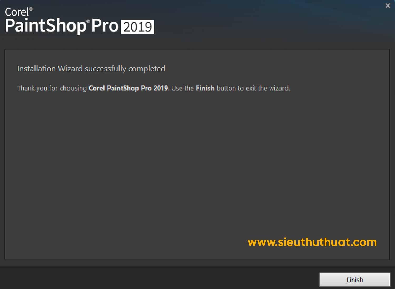 huong dan cai dat Corel PaintShop Pro 2019 4