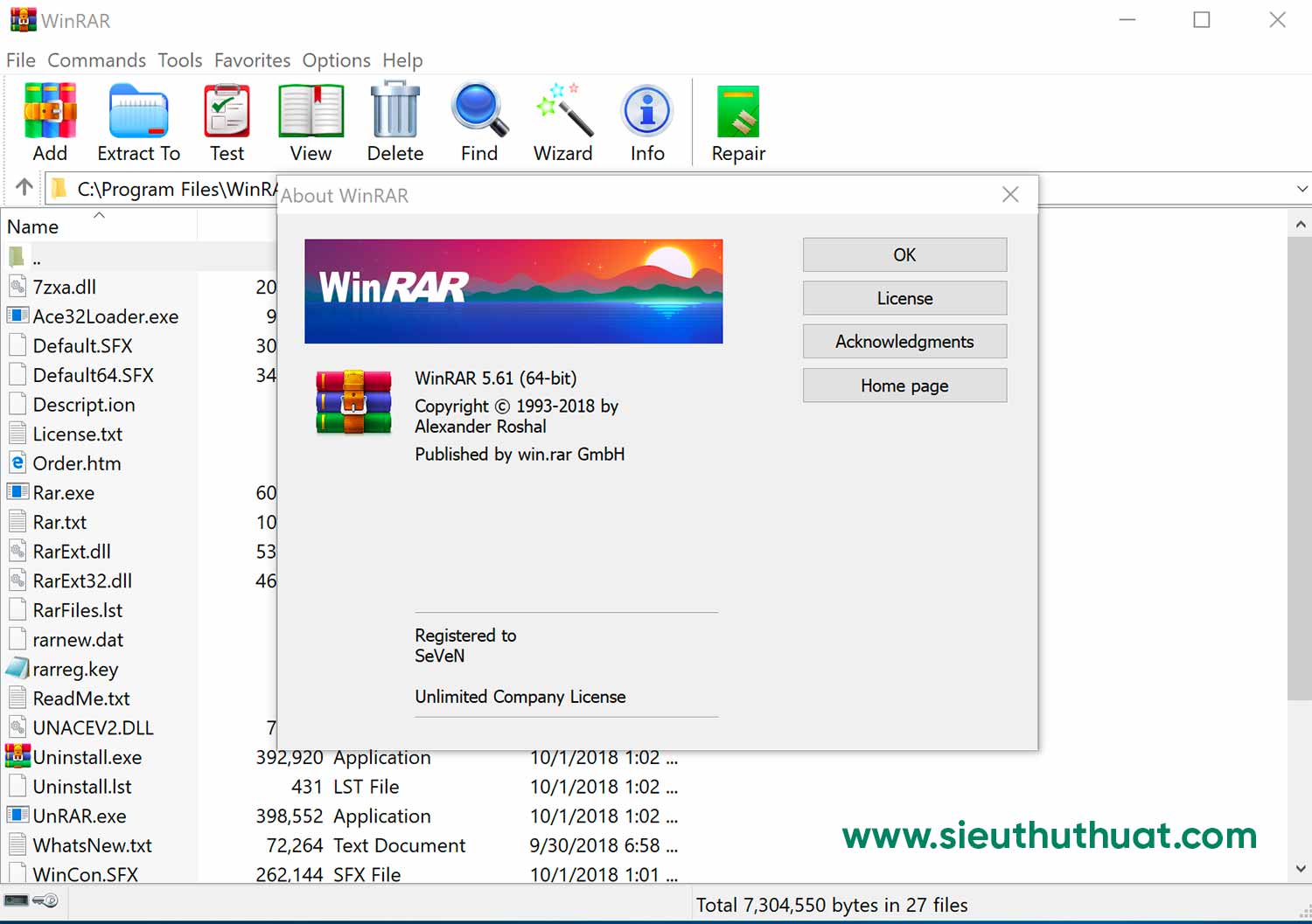 kích hoạt bản quyền winrar