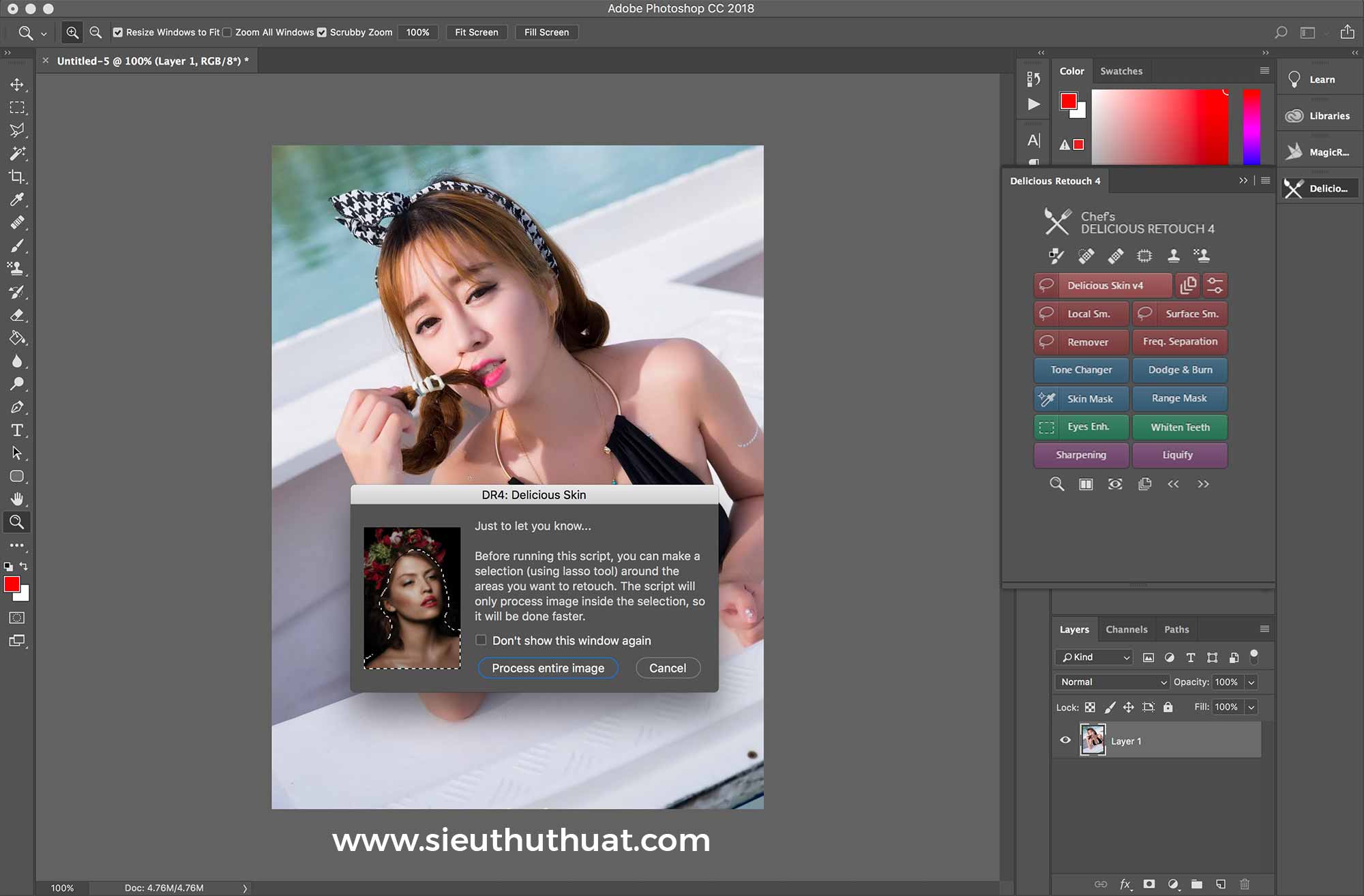 Hướng dẫn cài đặt Delicious Retouch Panel 4 Full