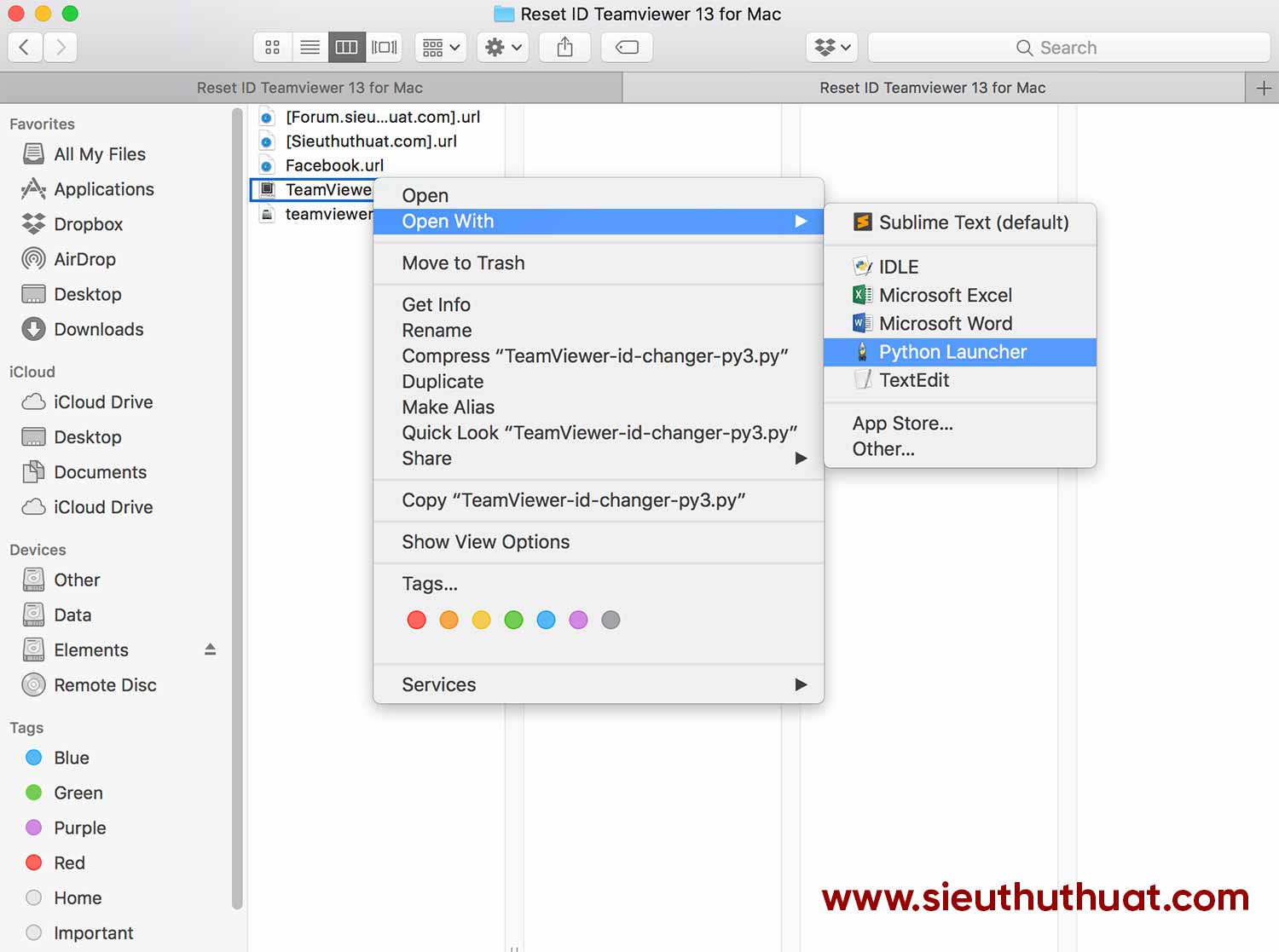 Đặt lại ID Teamviewer cho Mac OS