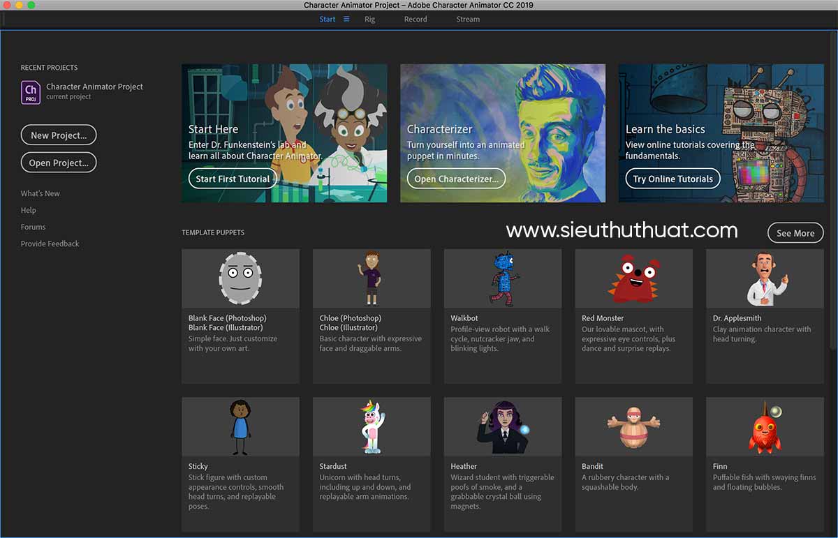 Adobe Character Animator CC 2019