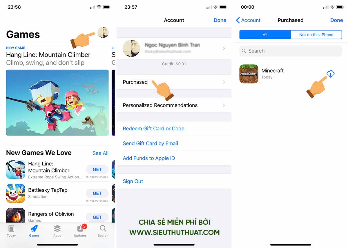 Hướng dẫn tải game Minecraft cho iOS miễn phí