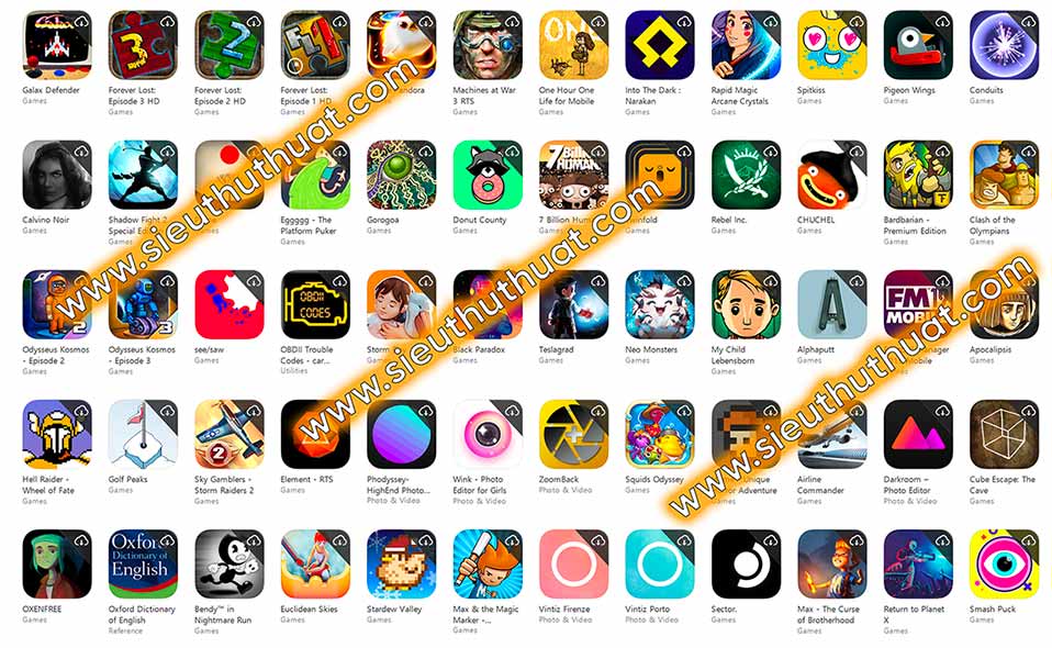 Chia sẻ kho app iOS khủng hoàn toàn miễn phí