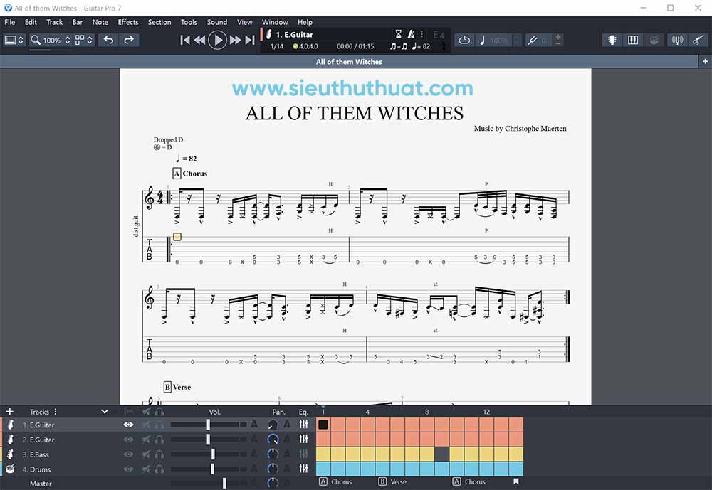 Guitar Pro cho Windows