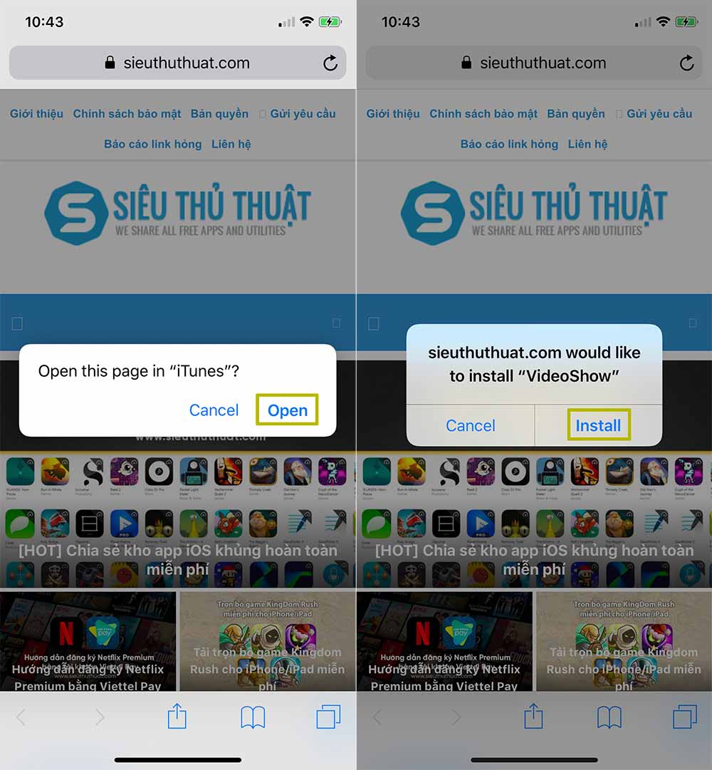Hướng dẫn tải VideoShow Pro cho iOS