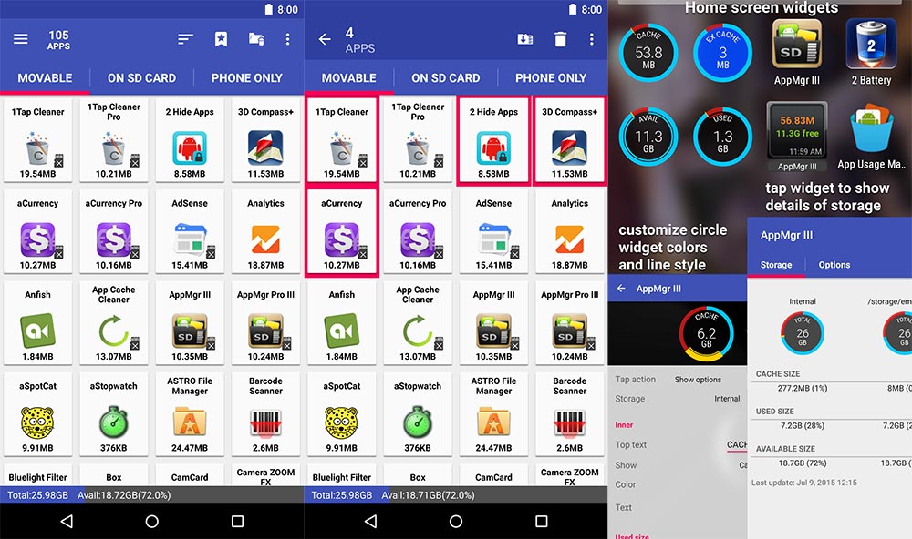AppMgr Pro III Full cho Android