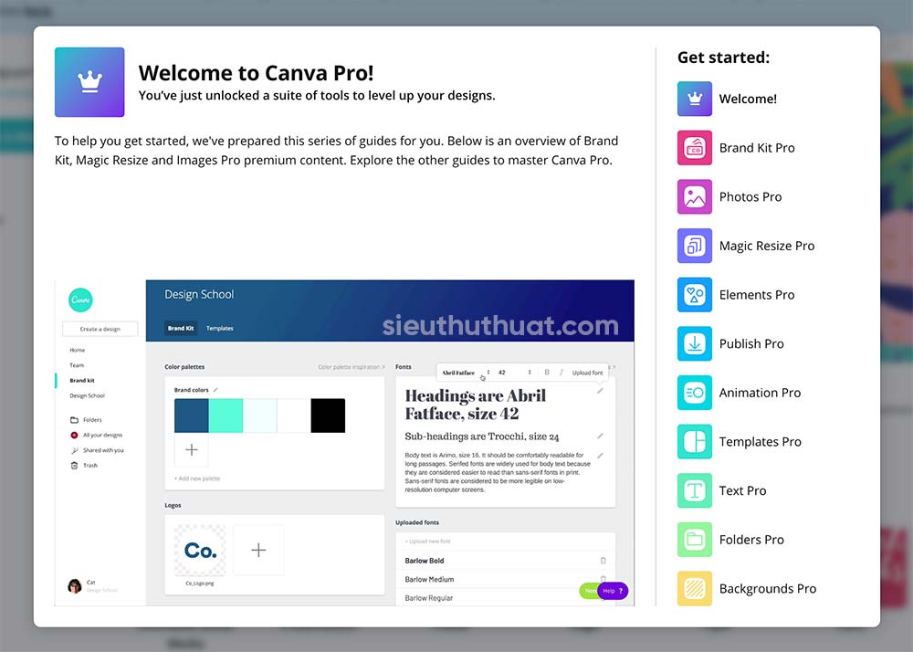Tài khoản Canva Pro miễn phí