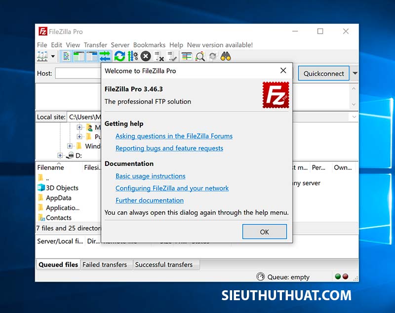 filezilla ftp server