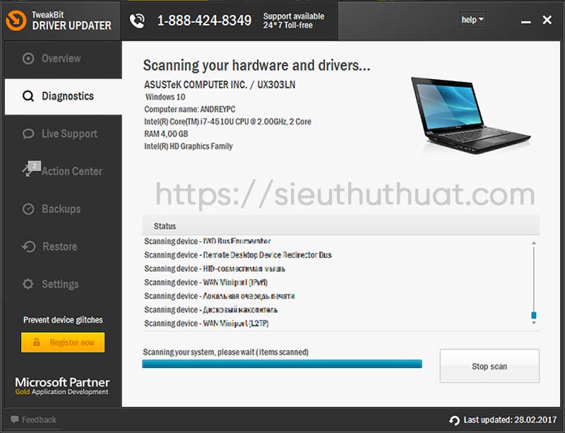 TweakBit Driver Updater Full bản quyền