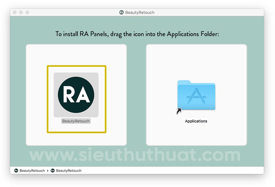 Cài đặt RA Beauty Retouch Panel trên macOS