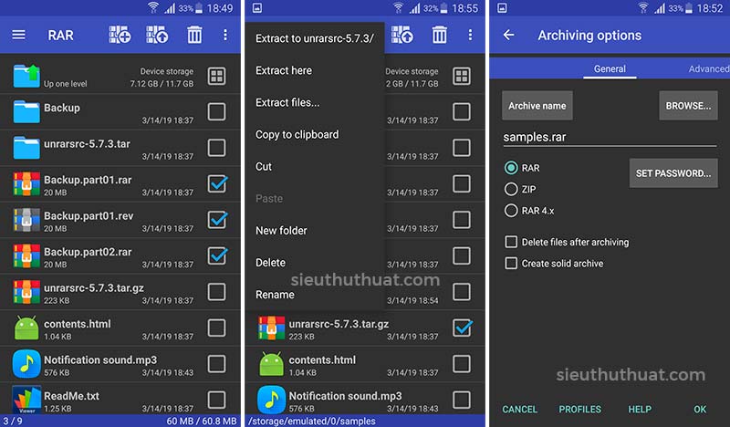 RAR cho Android Full
