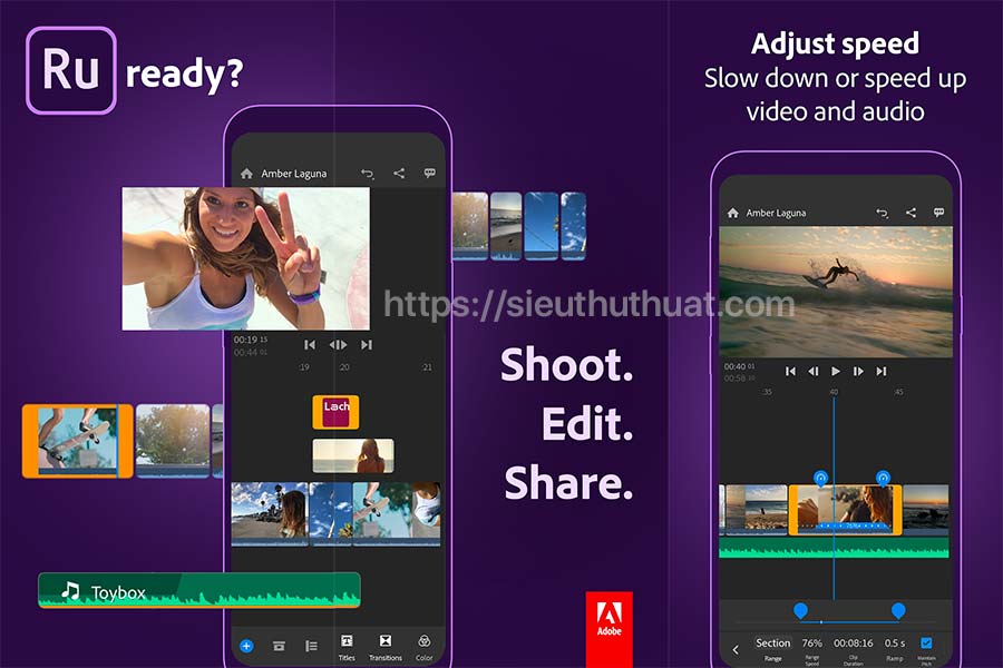Adobe Premiere Rush cho Android Full