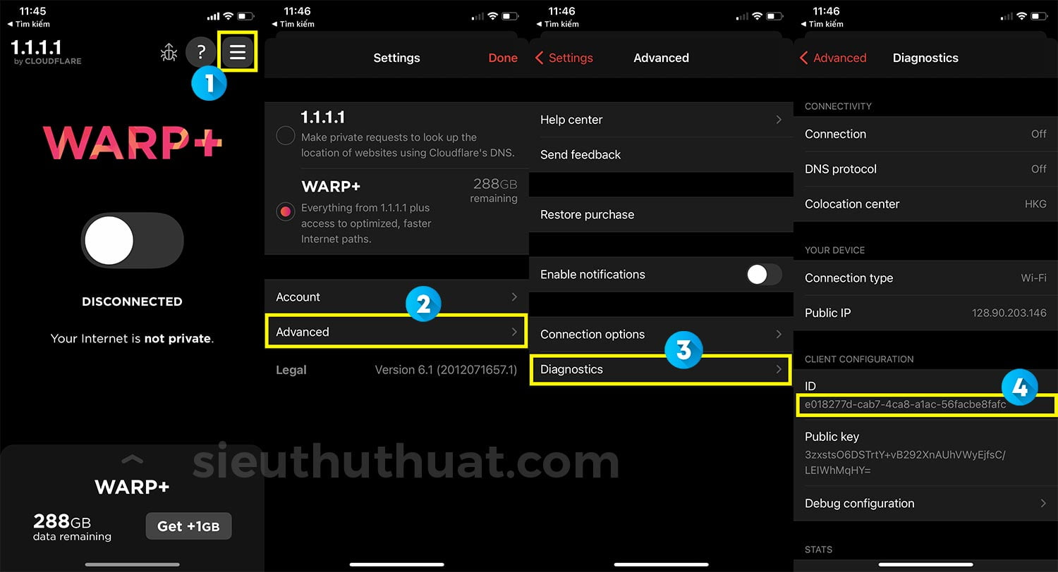 Hack Data Warp+ 1.1.1.1