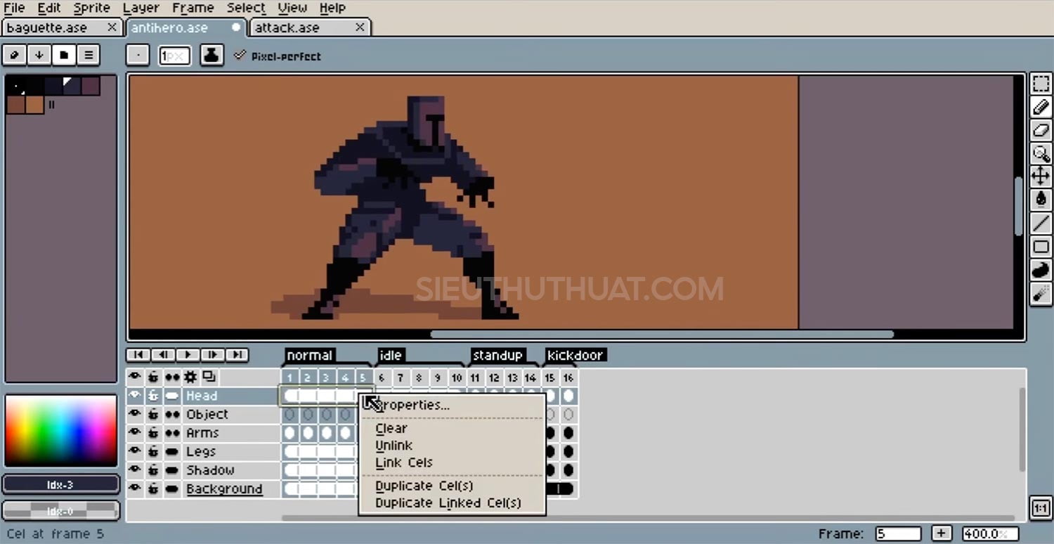Aseprite v1.2.32 Full mới nhất - Công cụ vẽ hoạt hình pixel 9 Aseprite Full mới nhất